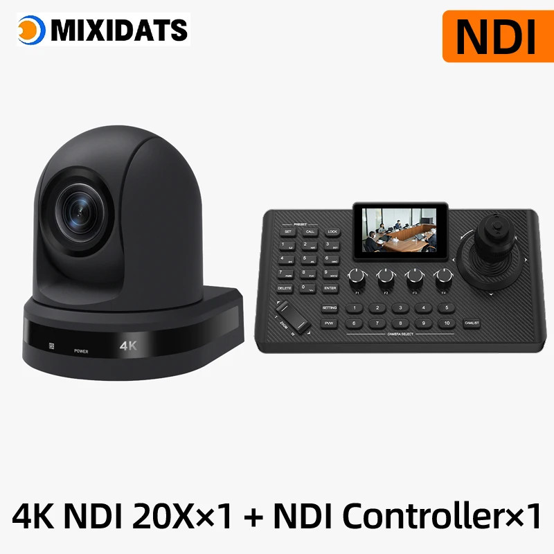 4K NDI PTZ Camera 1-10pcs 20X Zoom Video Conference Camera for Church Business