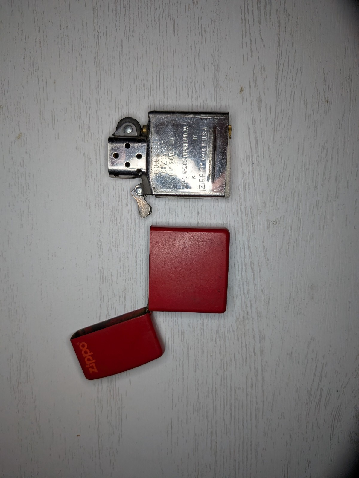 Zippo Windproof Lighter Classic Metallic Red with Anodized Finish 49475 WORKS*