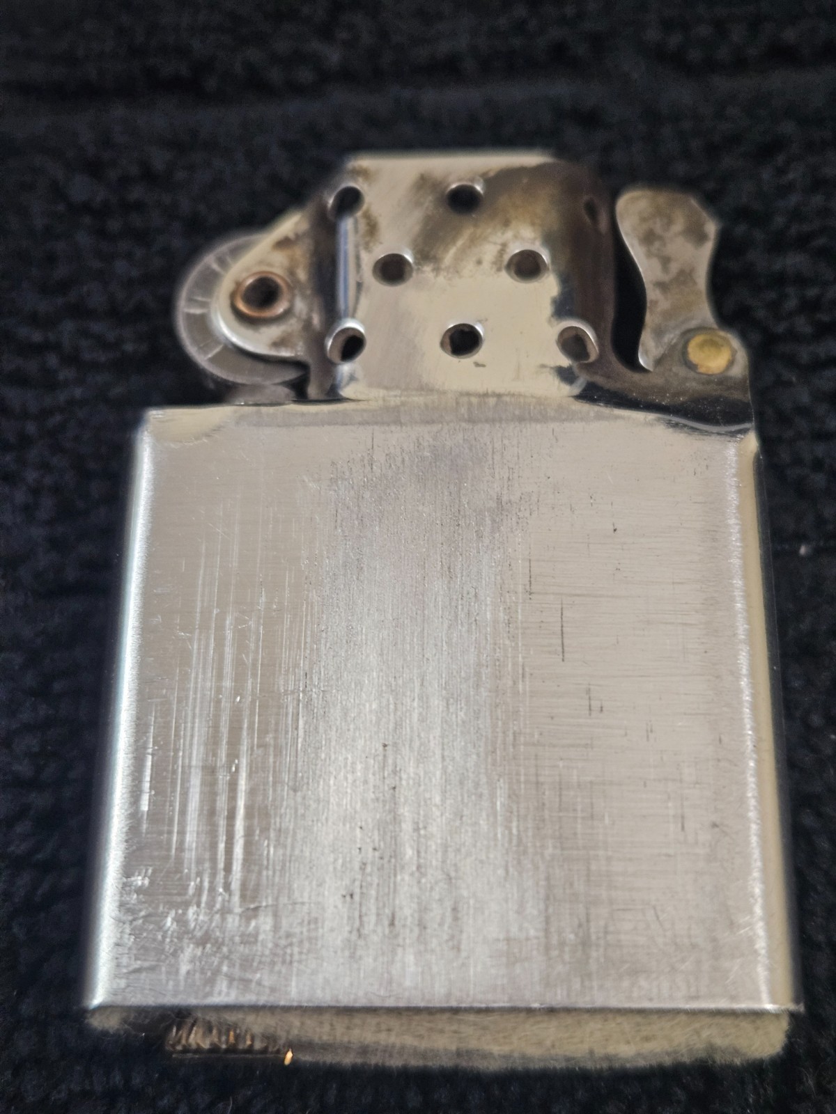 Vintaeg Brushed Chrome Zippo Windproof Lighter – 1960 – Used
