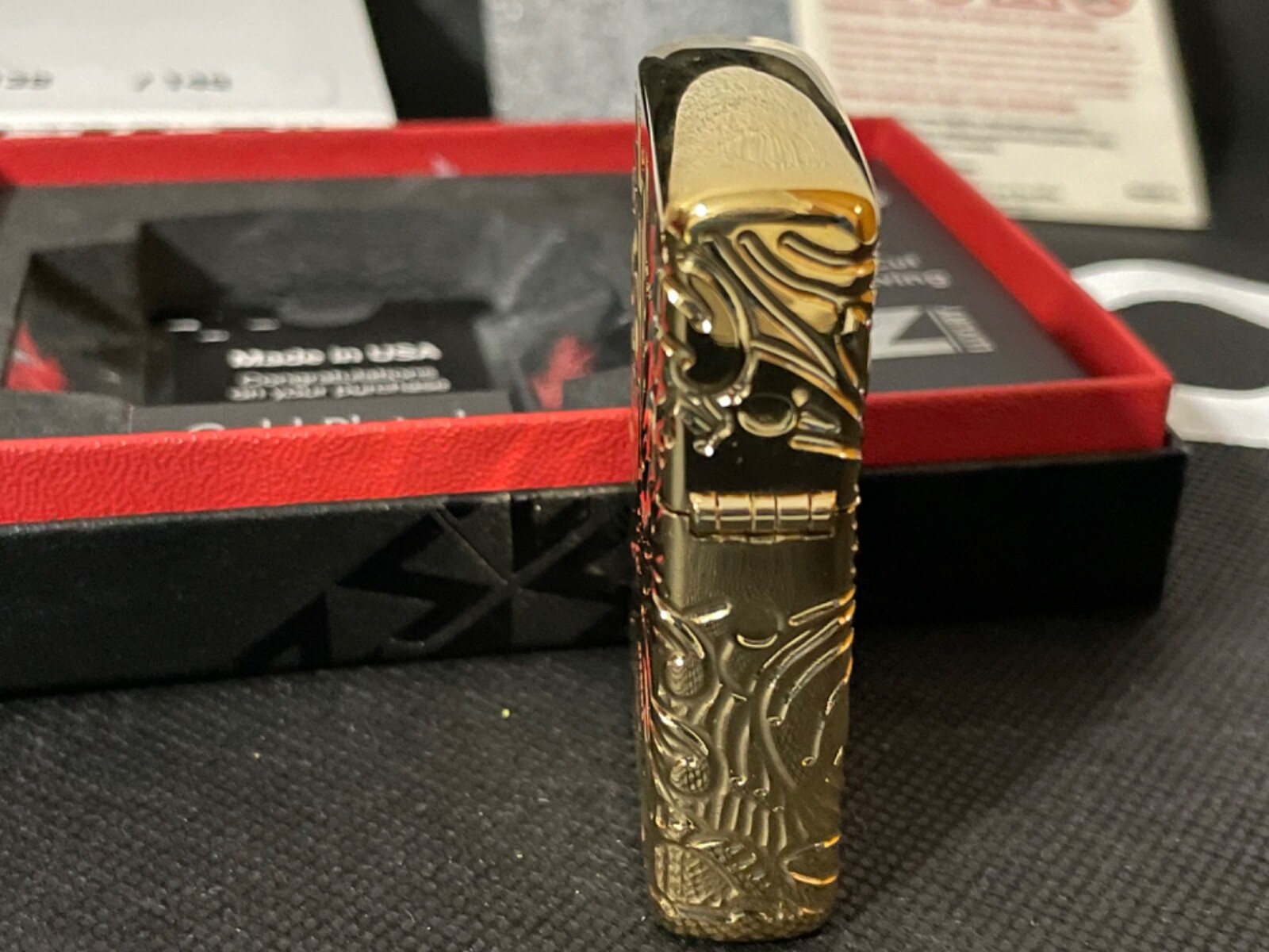 Zippo Lighter Venetian 45th anniversary Gold Plated 138/145