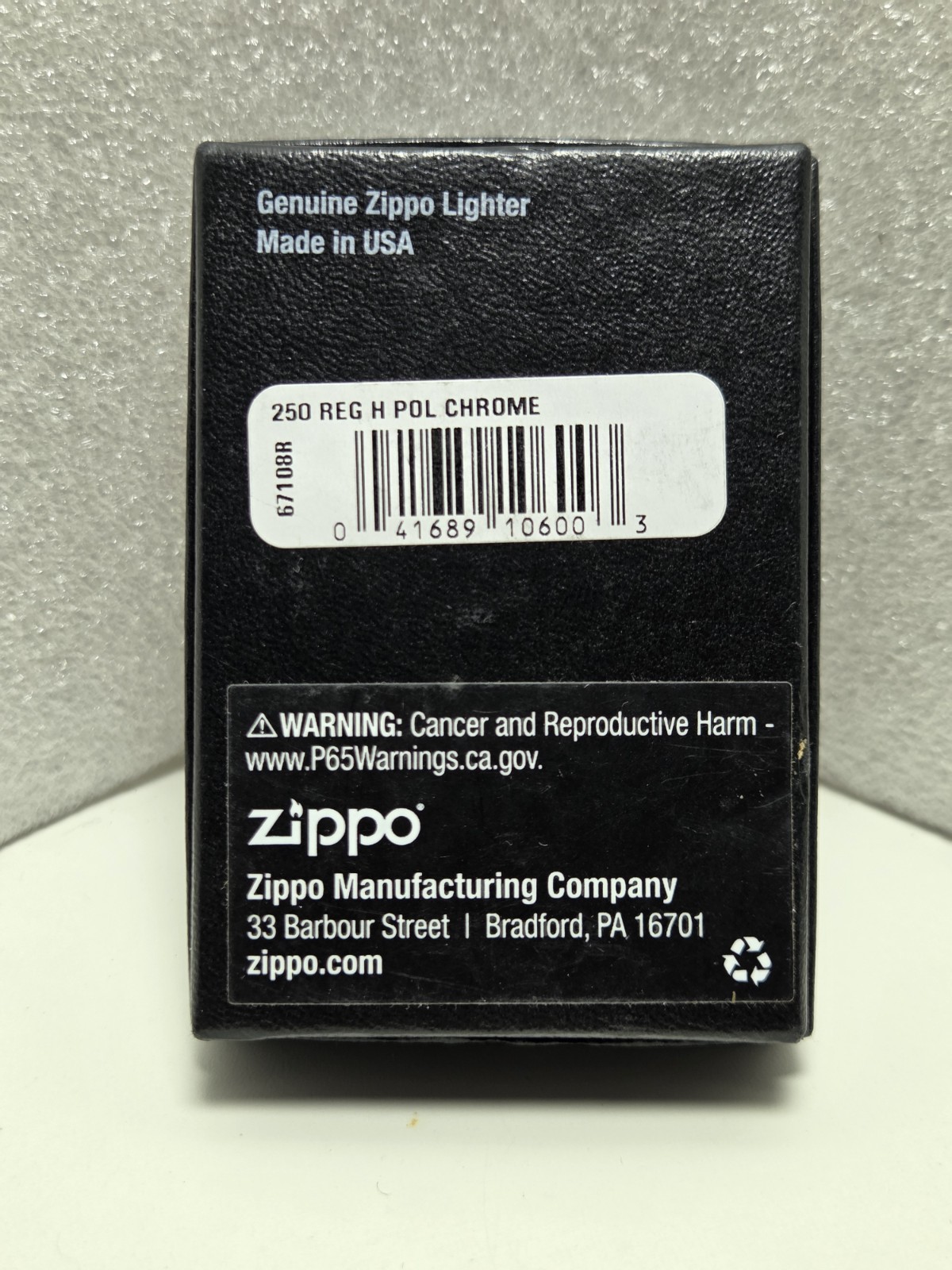 Zippo High Polish Chrome Lighter Slim November 2020