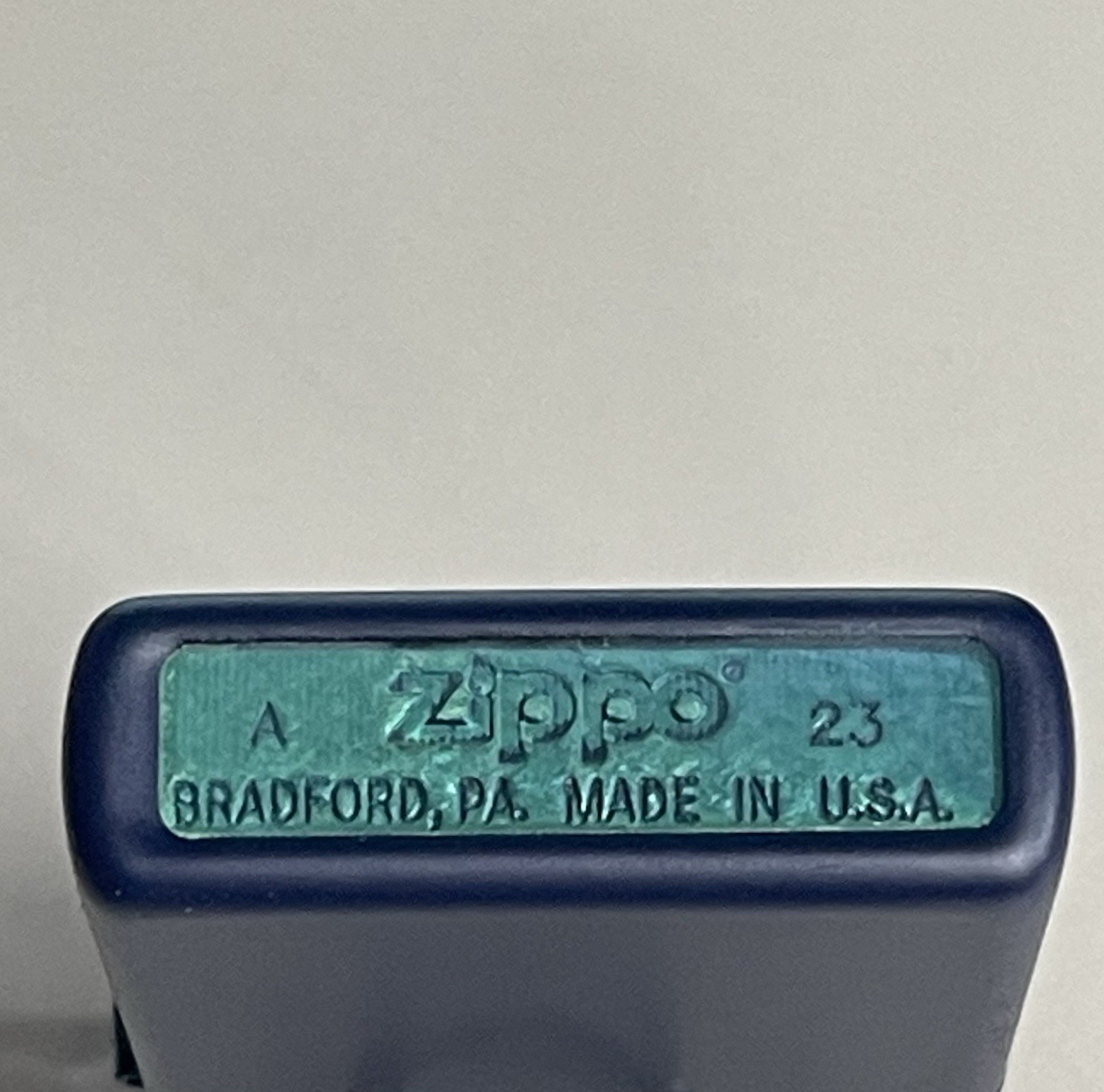 ZIPPO 2023 OUTDOOR DESIGN NAVY BLUE MATTE LIGHTER UNFIRED IN BOX B168