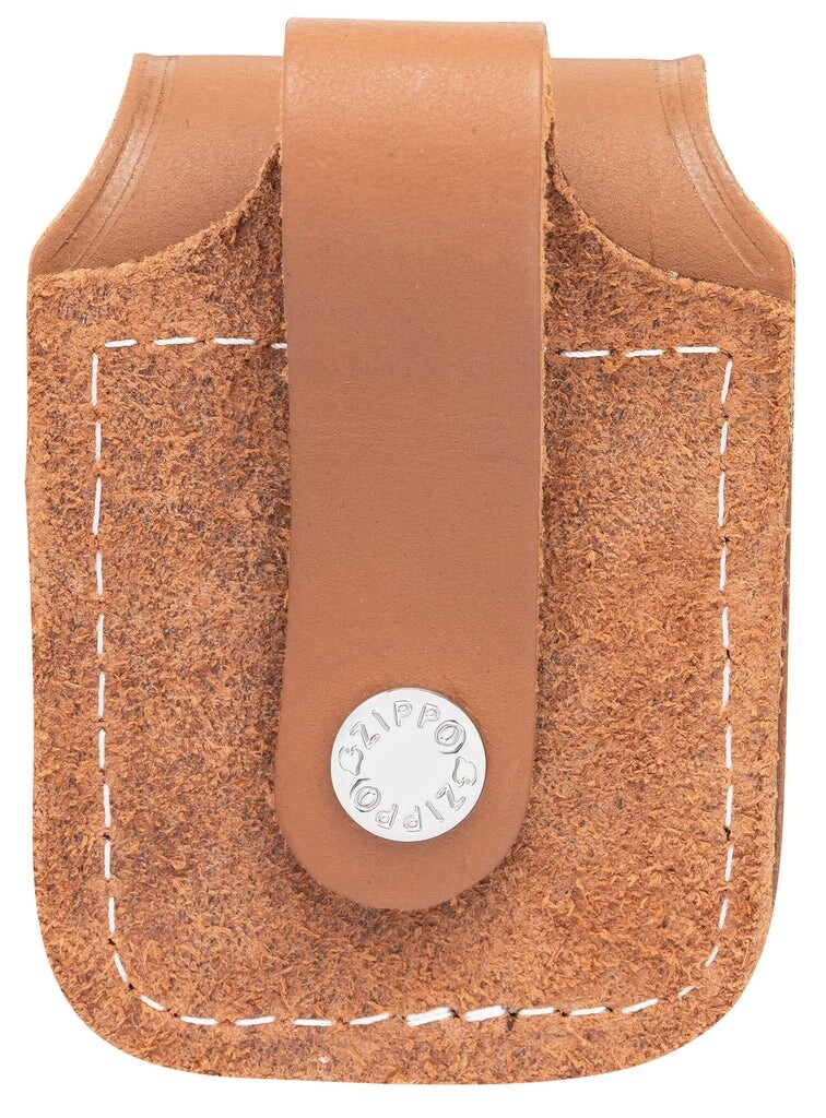 Zippo 47003 Camel Colored Leather Lighter Pouch With Belt Loop, New In Box