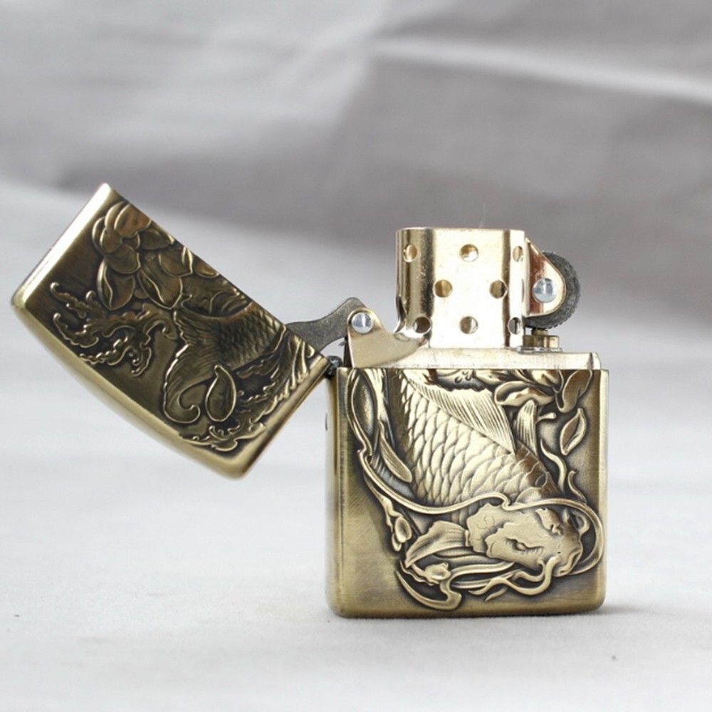 Zippo lighter 168 Armor Custom 3D Precise Rendering/ Rich Carp New in Box