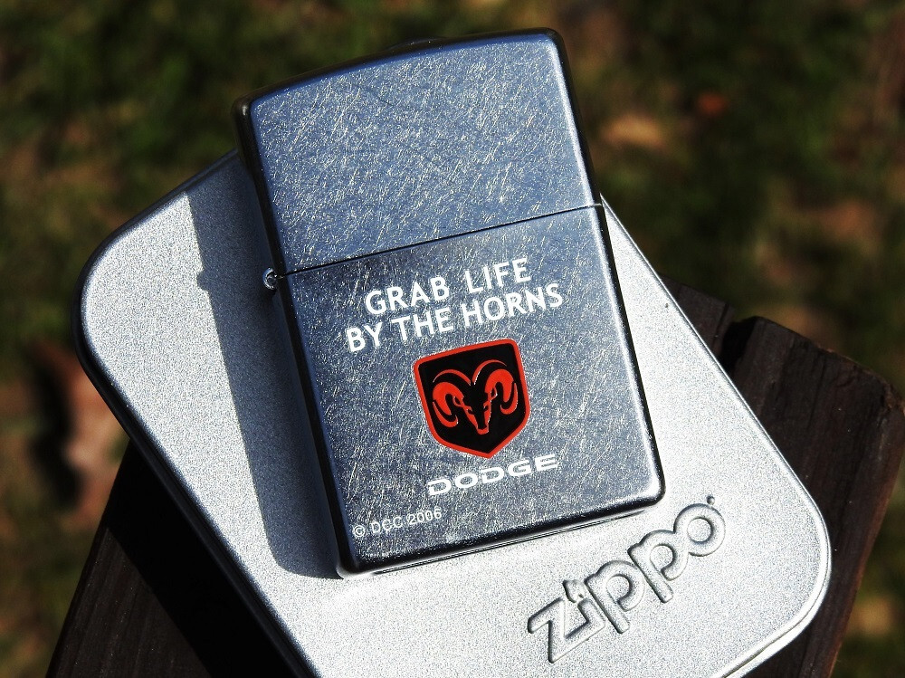 Dodge RAM Grab Life By The Horns Zippo Lighter – Mopar – Hemi V-8 – Trucks 1500