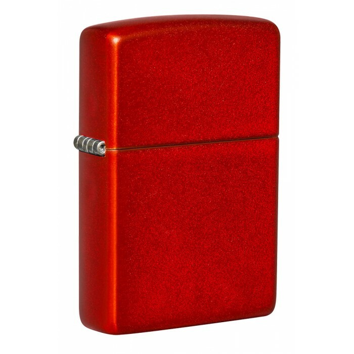 Zippo Lighter: Metallic Red Matte