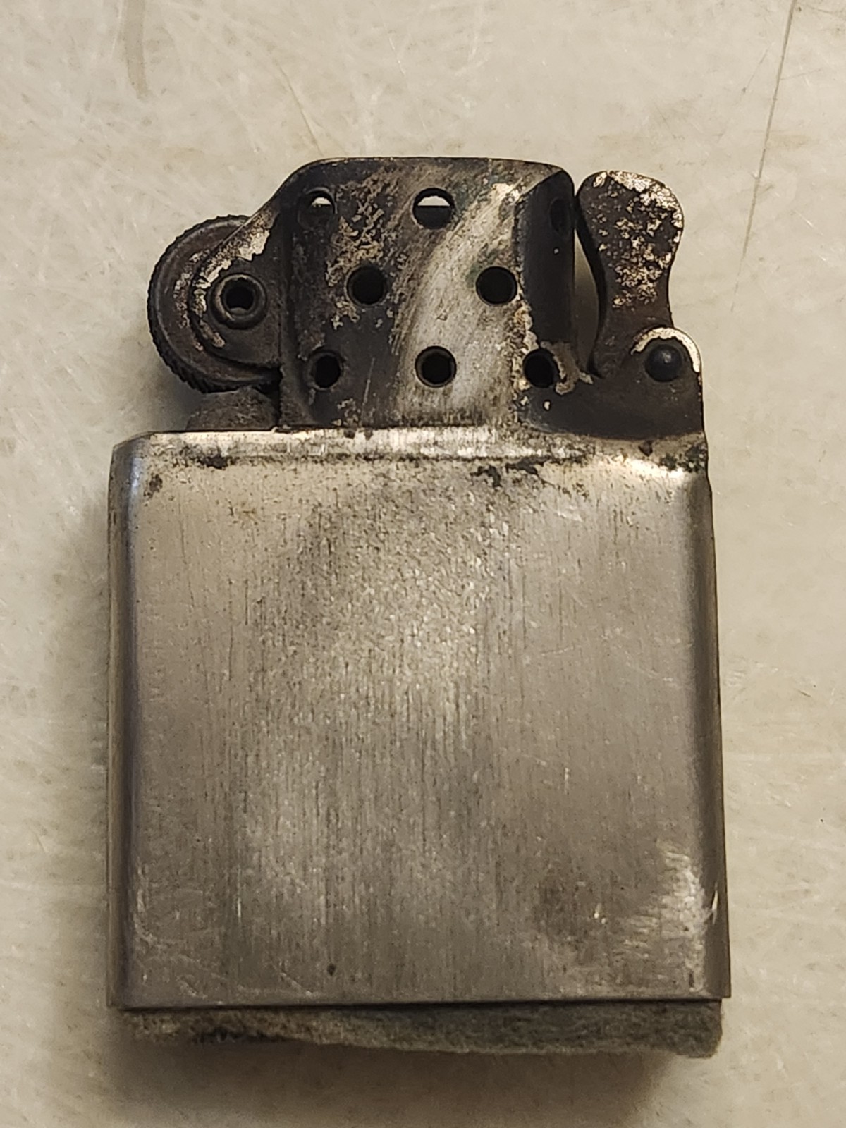 Zippo Nickel Silver Insert Only Flint Tube Is Clear
