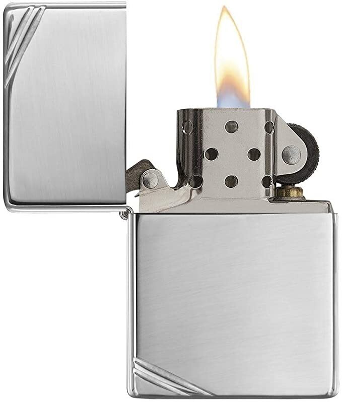 Zippo Vintage High Polish Chrome With Slashes 260