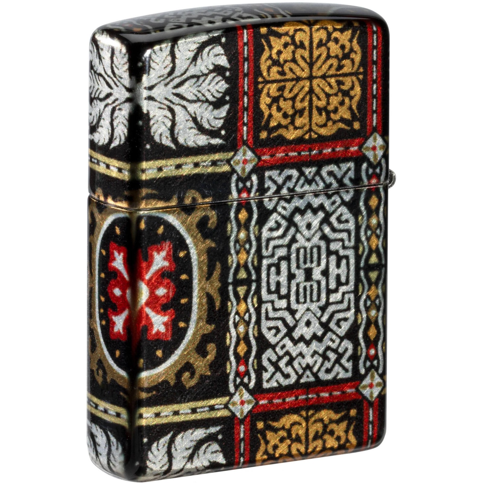 Zippo Windproof Lighter Tapestry Pattern Design Glimmering Metallic Finish 46146