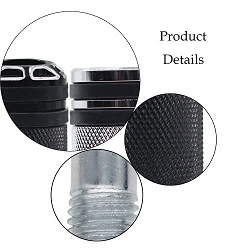 Motorcycle Shifter Peg Shift Lever CNC Billet Foot Pegs Compatible (black-1)