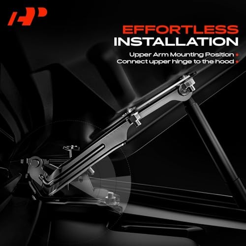 Set of 2 Front Driver and Passenger Hood Hinges | Compatible with Chevrolet