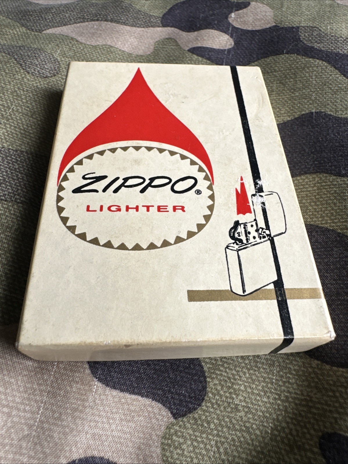 1960s 1970s Vintage Zippo Lighter Box – BOX ONLY – Lot #92