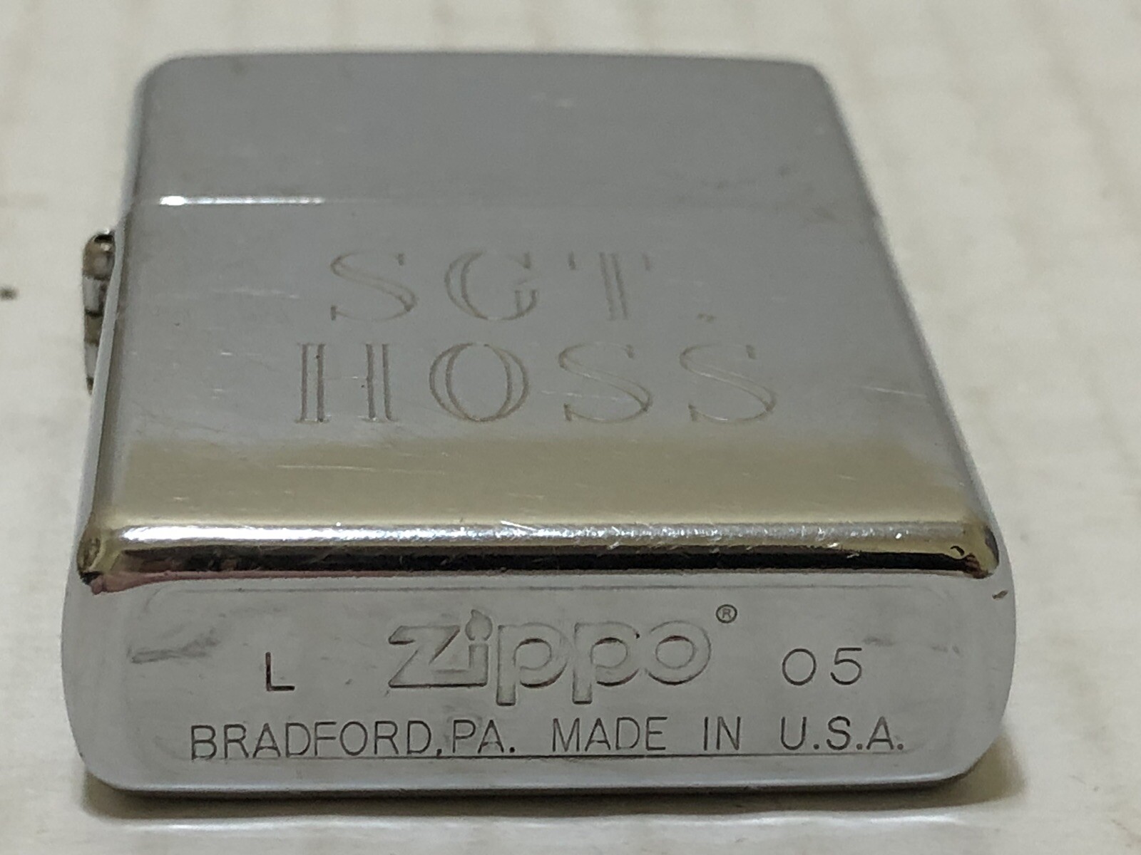 Zippo Military Lighter Sgt Peaker – Pinned April 2005 – MFO 48 Sinai Egypt