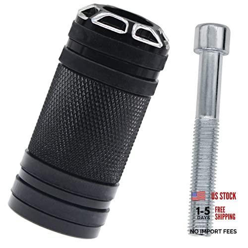 Motorcycle Shifter Peg Shift Lever CNC Billet Foot Pegs Compatible (black-1)