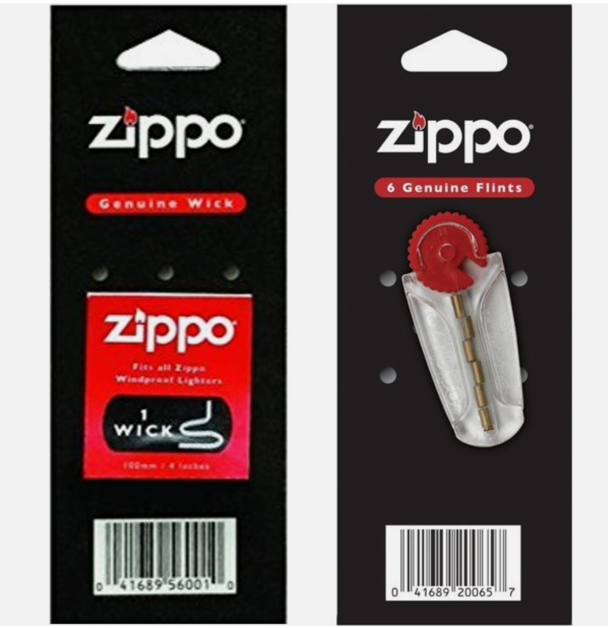 Zippo Wick & Flints with Dispenser, 2406NG & 2425, New Sealed