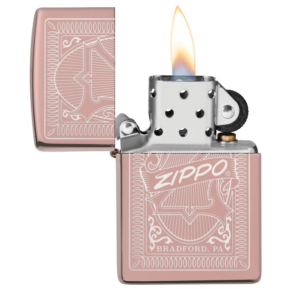 Reimagine Zippo High Polish Rose Gold Windproof Lighter, 49190-086864