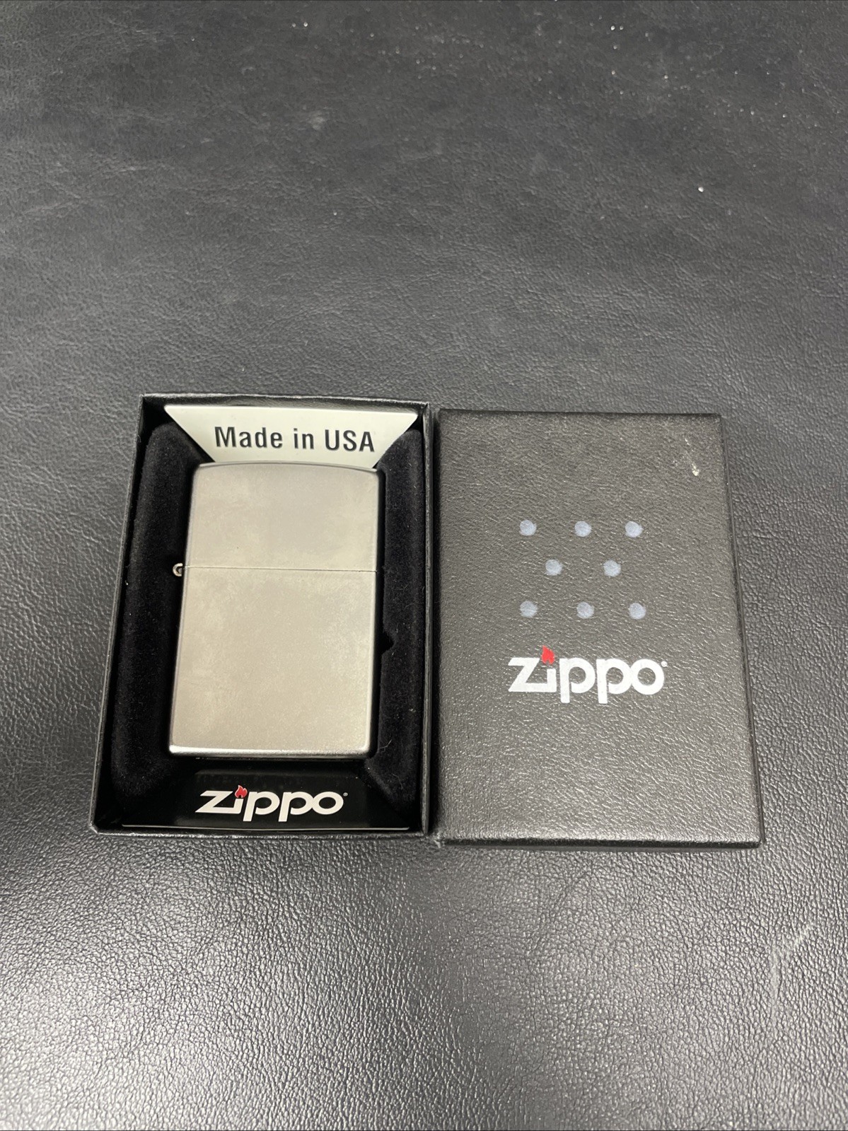 Classic Zippo Lighter, “J – 16”, Mint In Box, Made In U.S.A.