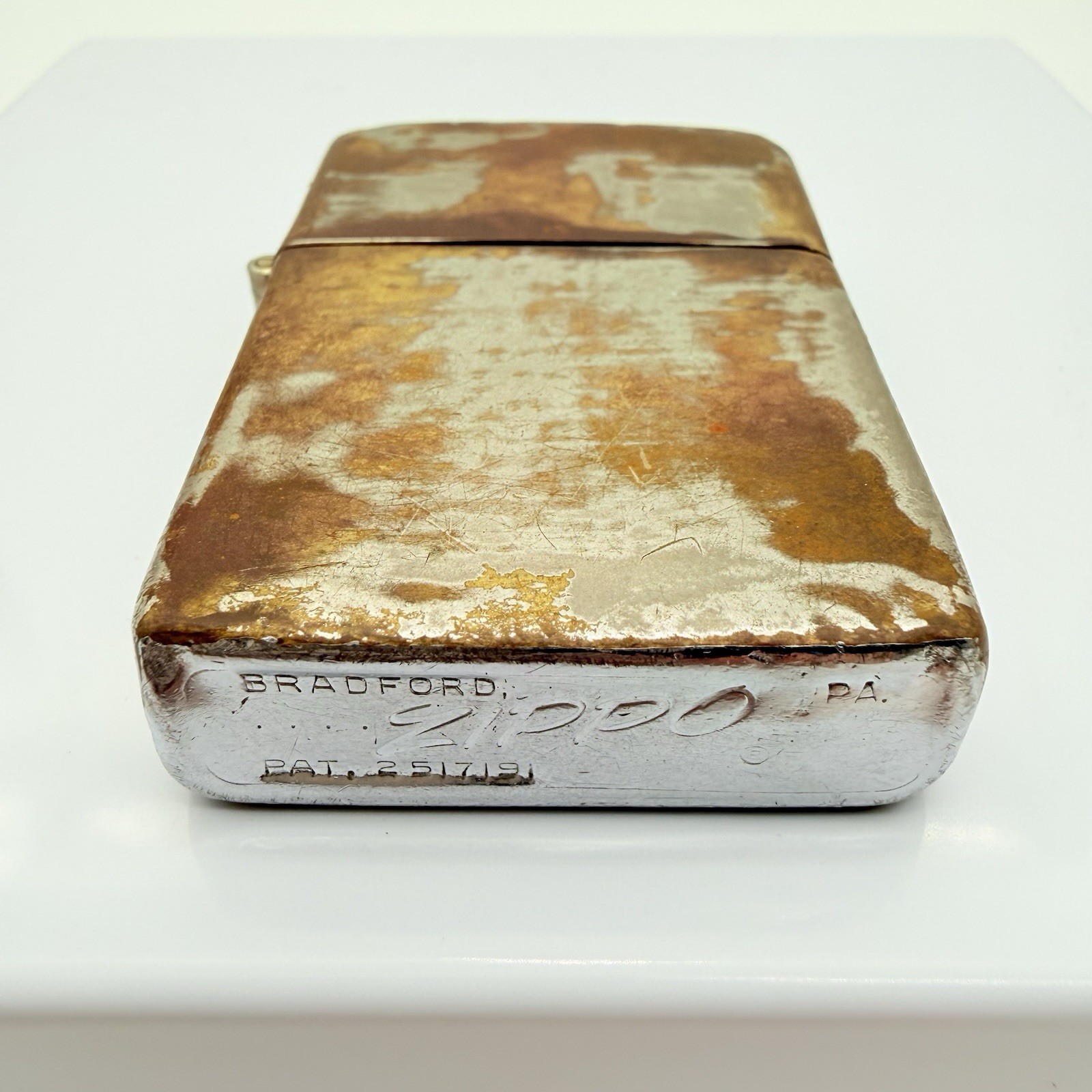 Vintage Zippo Lighter 1958 With Box Pat #251791