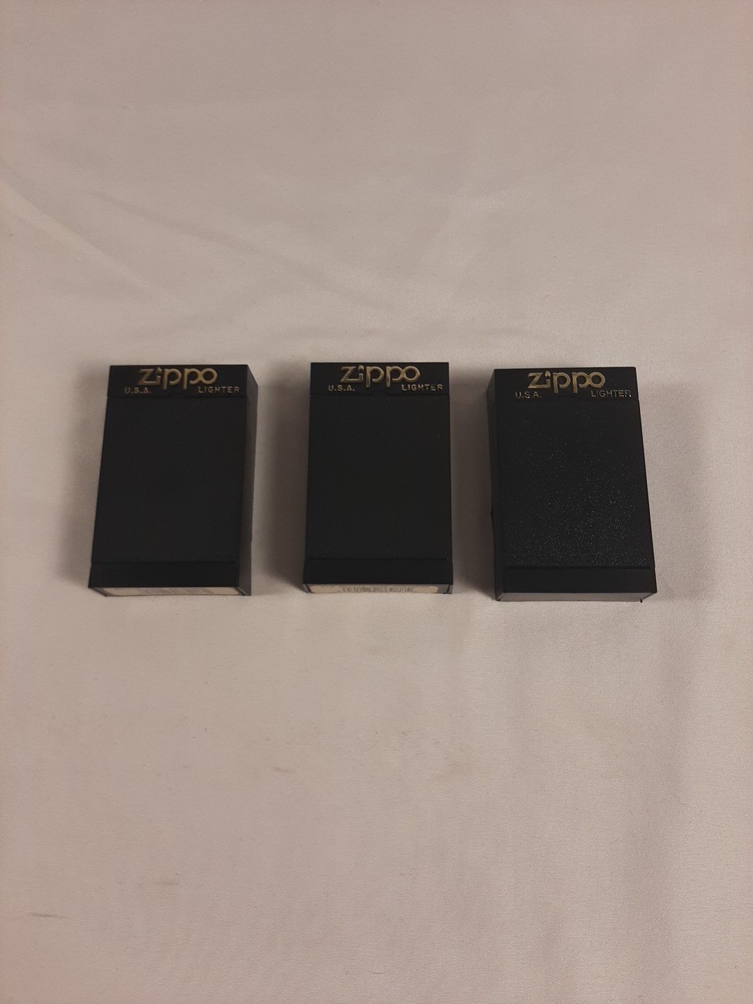 Set Of 3 Betty Page Zippo Lighters Never used