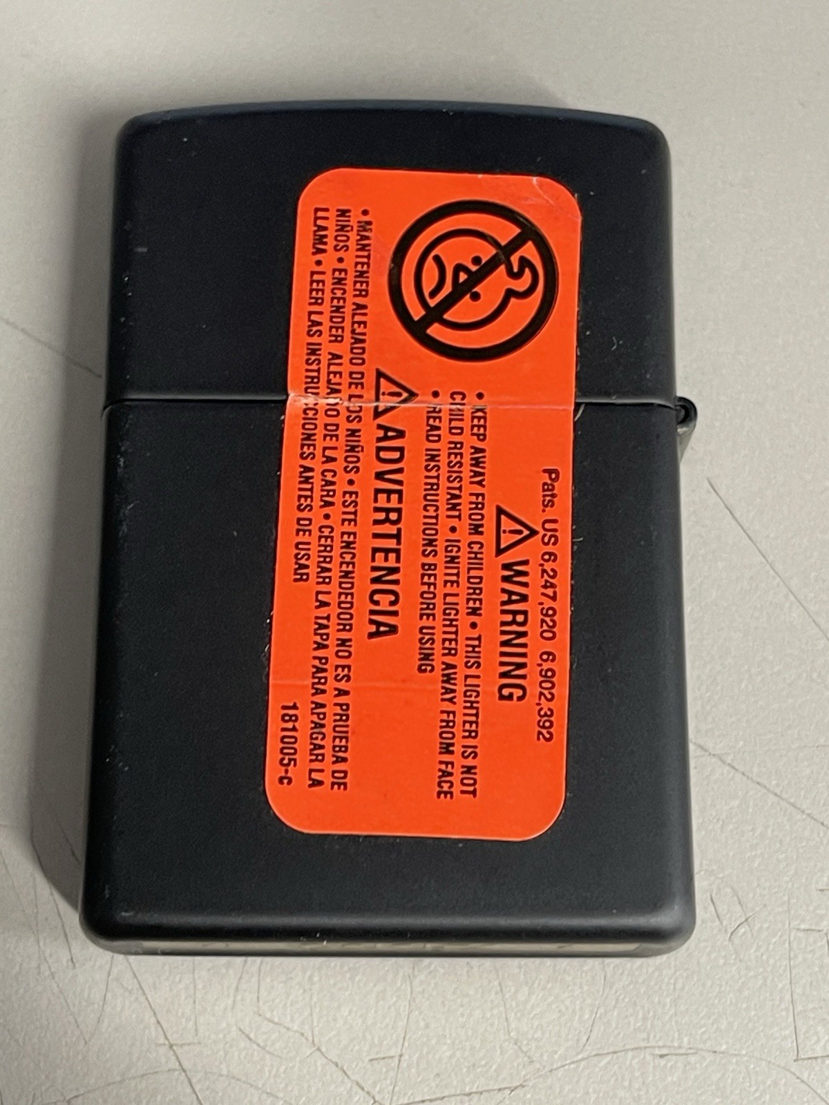 ZIPPO 2014 ZIPPO LOGO OUTDOOR BLACK MATTE FINISH LIGHTER UNFIRED IN BOX A576