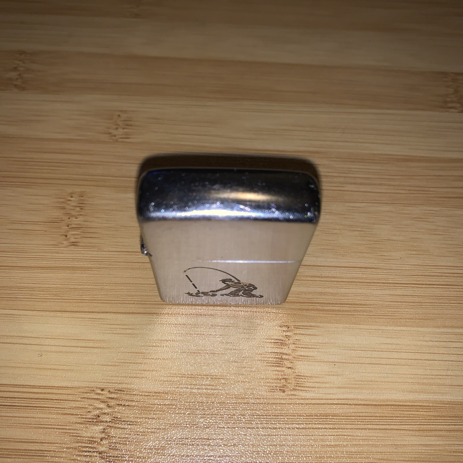 Vintage Zippo Lighter Loss Proof Sports Series Fly Fishing Rare / No Box