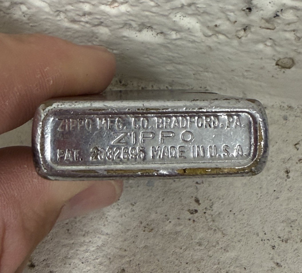 1940’S Advertising General Finance USA ZIPPO LIGHTER 3 BARREL 16 HOLE 2032695