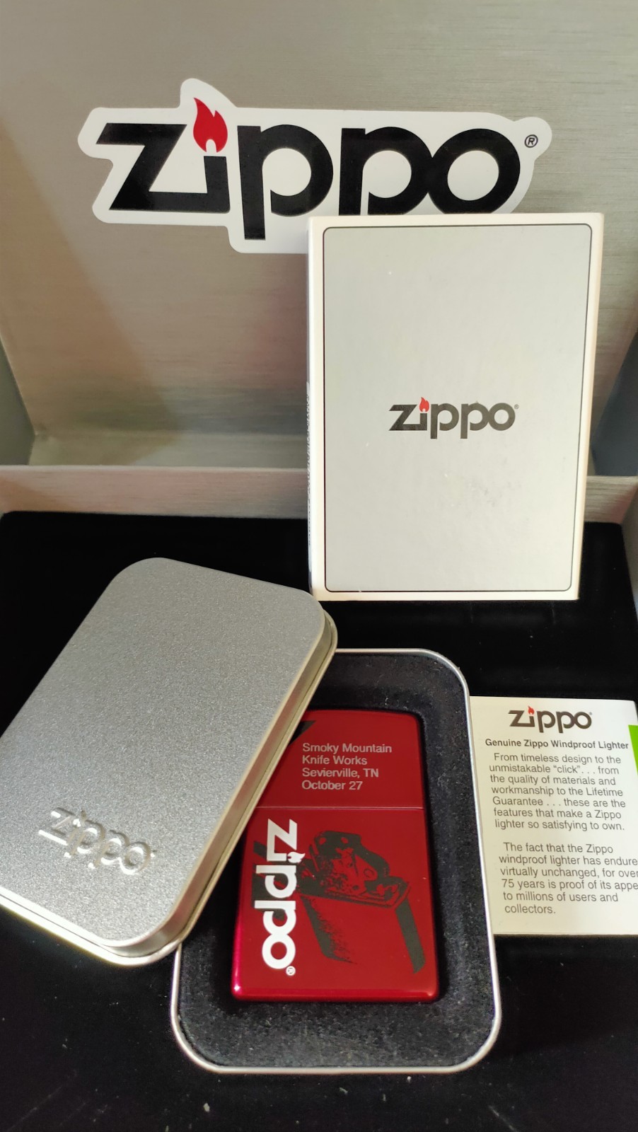 21063 ZIPPO SMKW Sevierville, TN Lighter. Candy Apple. F2007 Made.Mint Condition