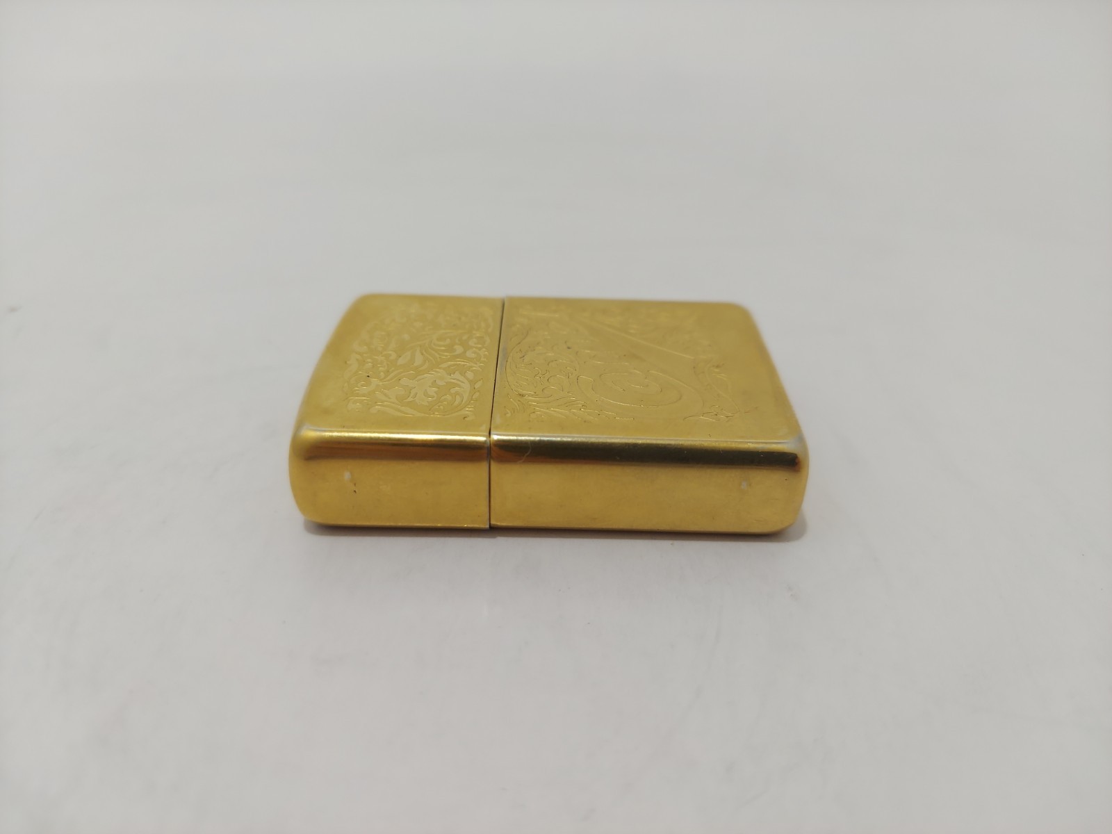 Zippo Western Camel Double Sided 22k Gold Plated Lighter 1996 Preowned