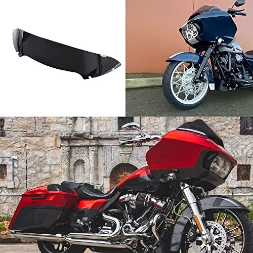 Black Windshield Windscreen Wind Splitter Compatible for 2015-2022 4.5″ Smoke