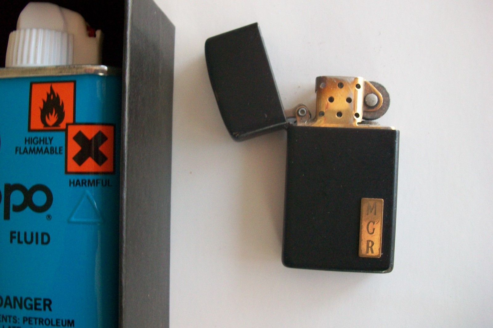 3 piece lot~ Zippo Lighter „Things Remembered Box Engraved Gift Set“ 5 Flints