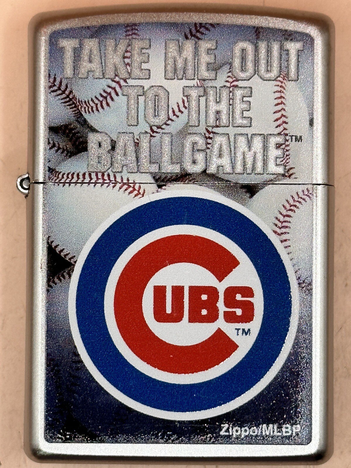 2017 Chicago Cubs Take Me Out To The Ballgame MLB Bradford Exchange Zippo