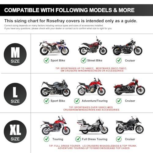 420D Motorcycle Half Cover-Outdoor Waterproof All Weather Protection XL black