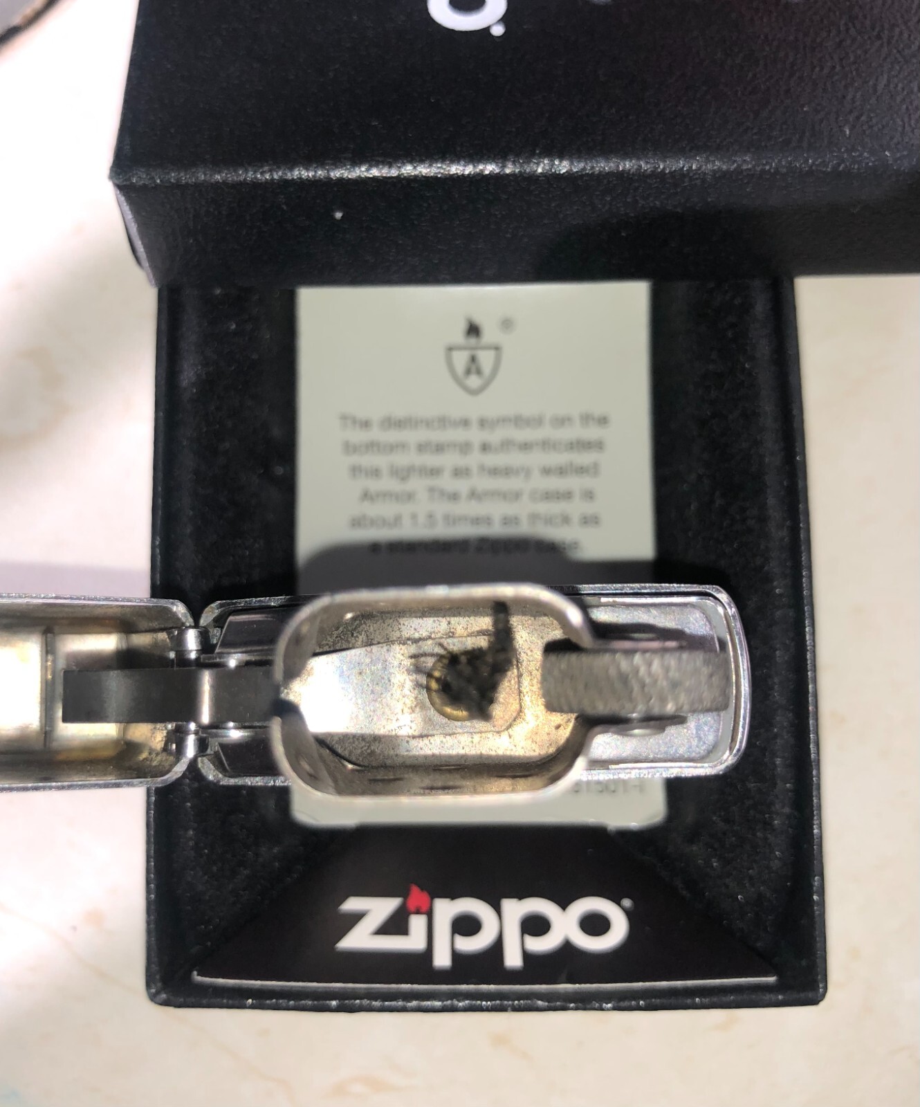 Zippo Lighter Butane Insert Torch Windproof Chrome Armored