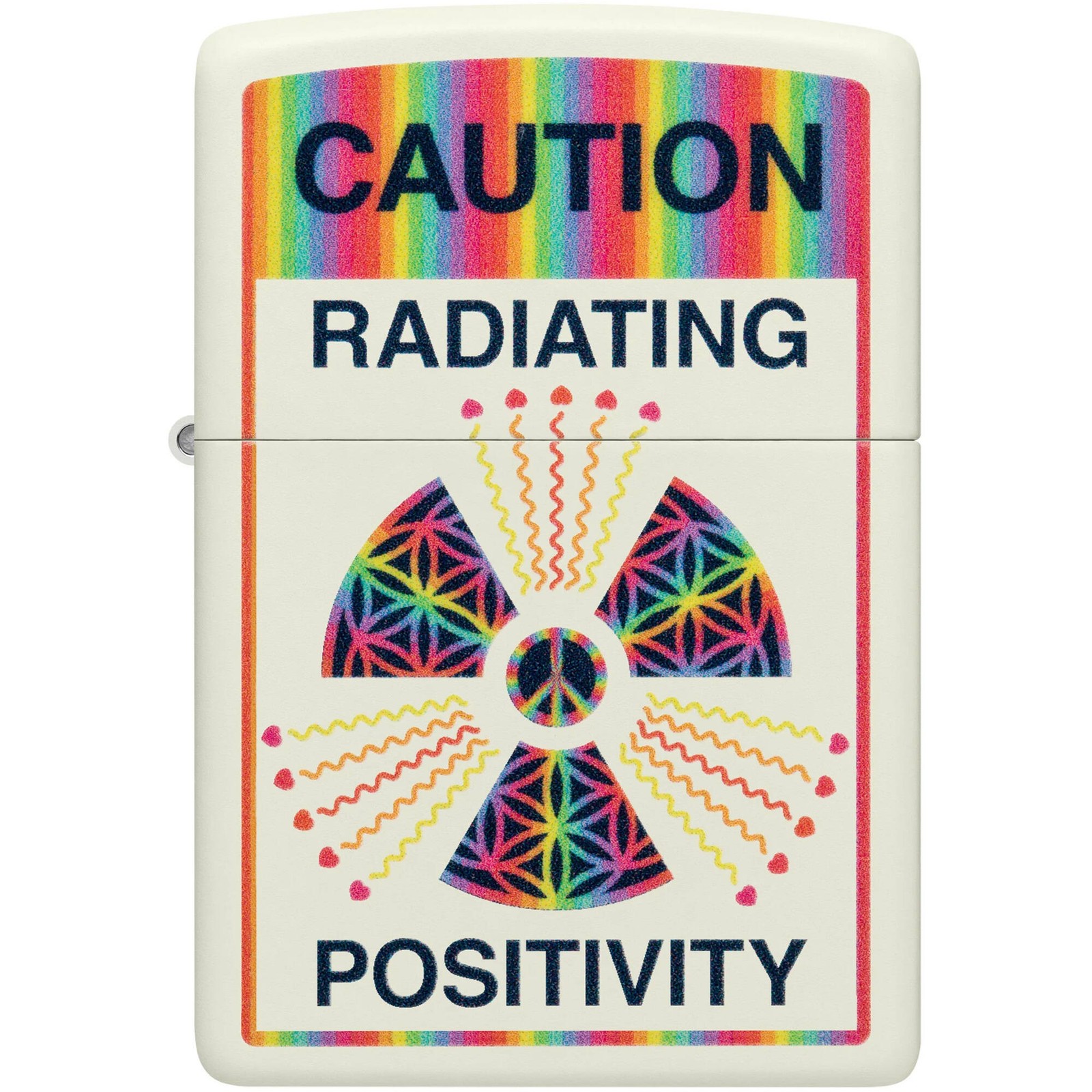 Zippo Windproof Lighter Glowing Positivity Design Glow-in-the-Dark Finish 46243