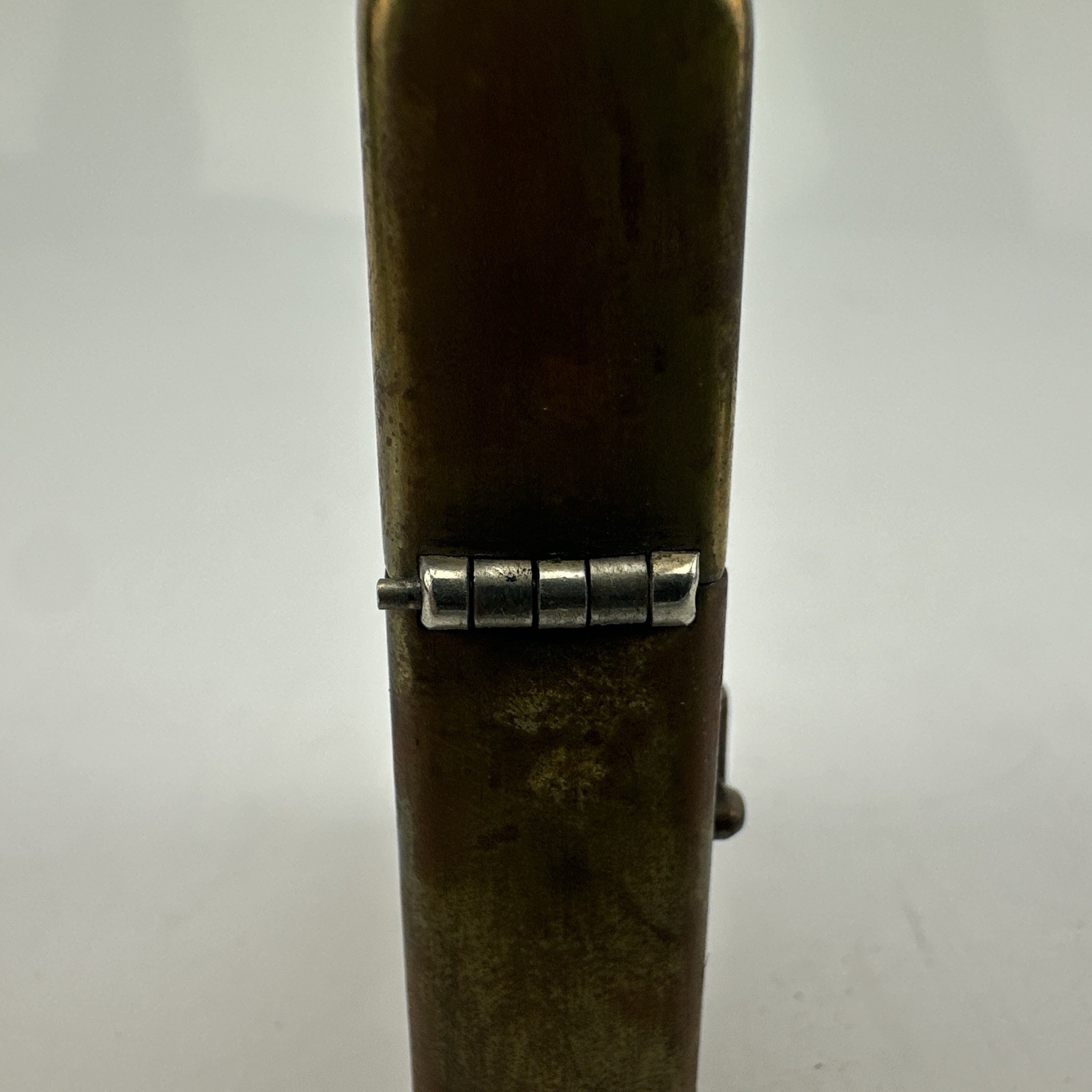 Zippo Solid Brass Marlboro Embossed Lighter W/Box NOT ENGRAVED 1991 Free Ship