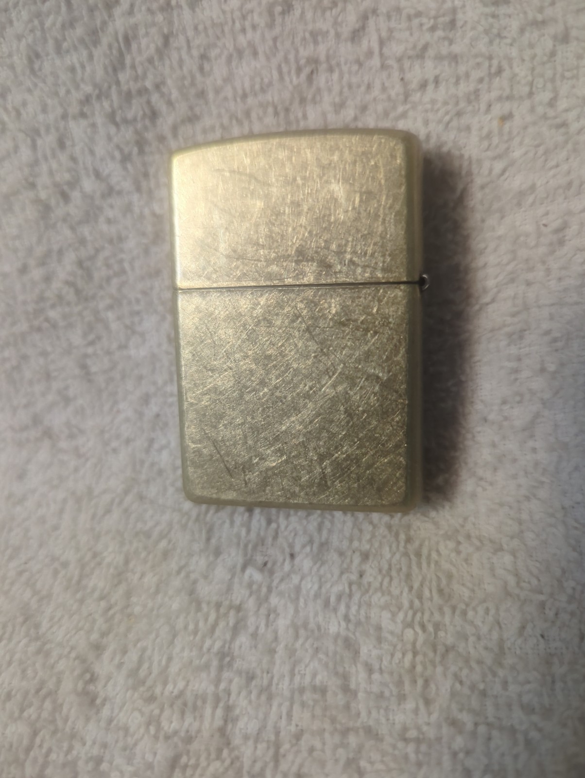 A 25 VINTAGE ZIPPO SLIM FLIP TOP Brass LIGHTER , Pre-owned, Bradford,PA,