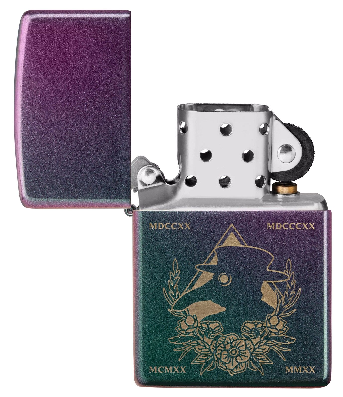 Zippo Plague Doctor Mask Iridescent Windproof Pocket Lighter, 49146-081160