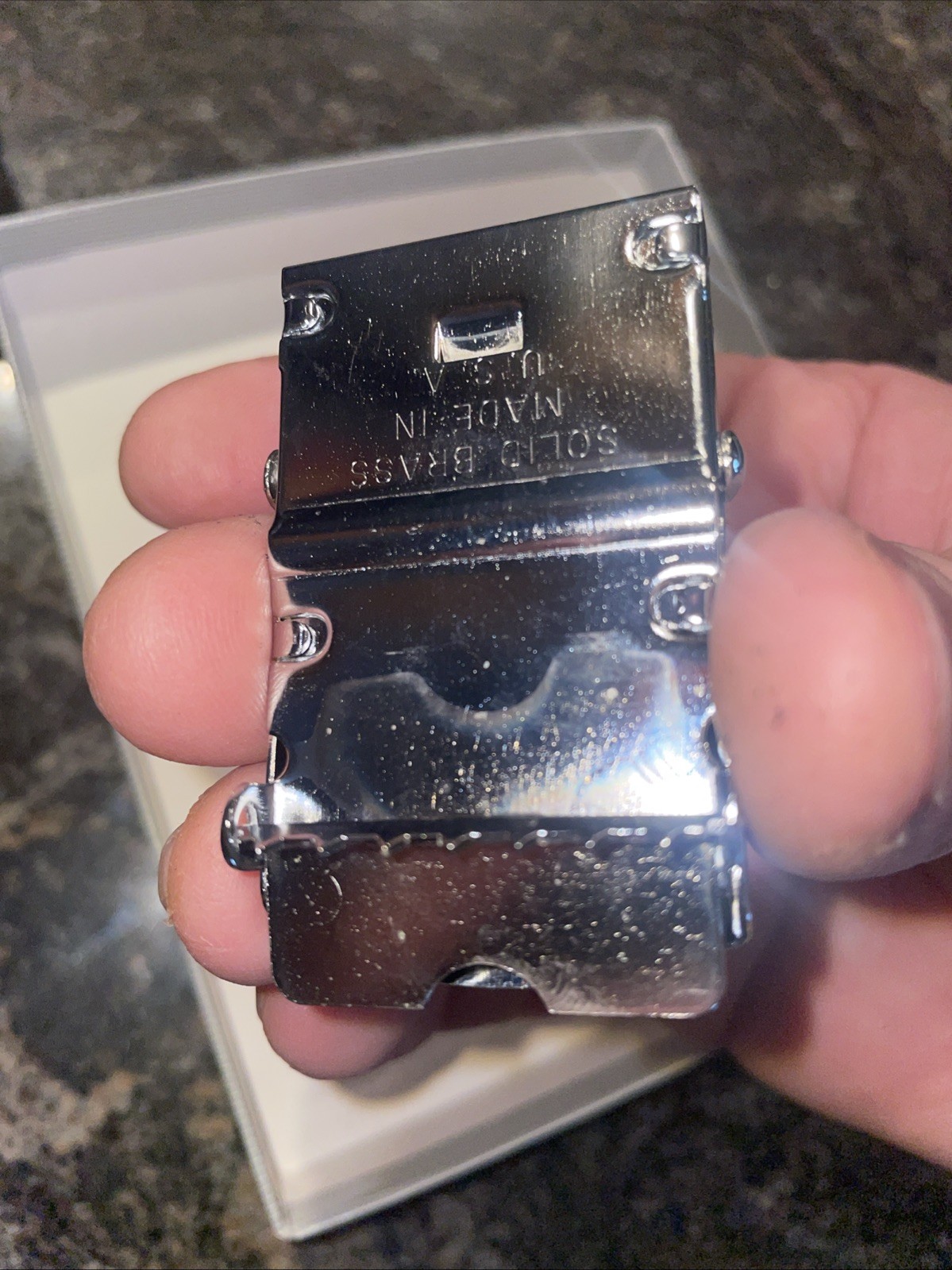 ZIPPO Belt Buckle 1992 1995 Safety First W/ Belt USA Vintage NOS Box