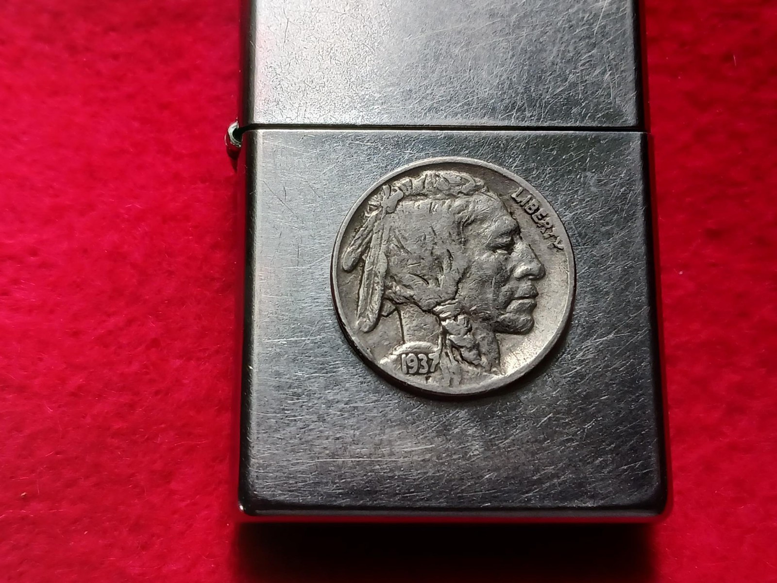 2015 Good Luck 1937 Buffalo Nickel- Zippo Lighter- Good Condition