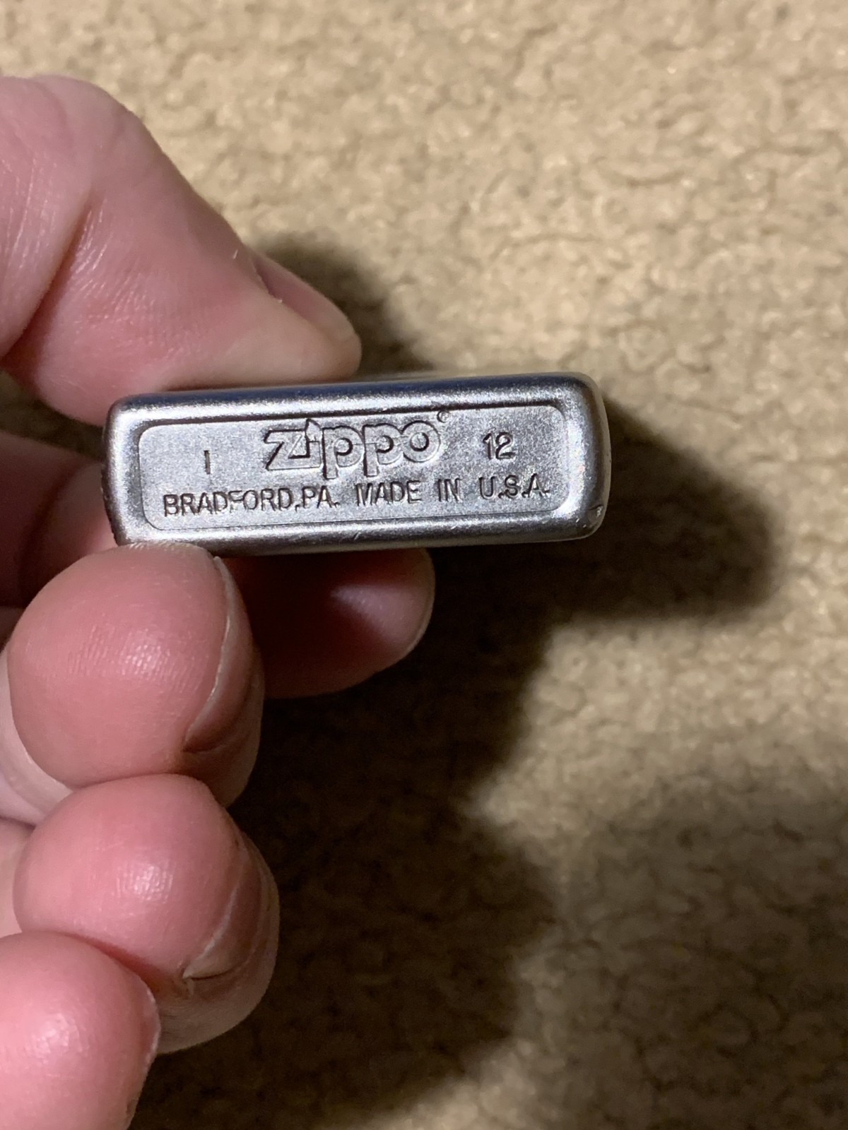 2012 ZIPPO satin Chrome Lighter
