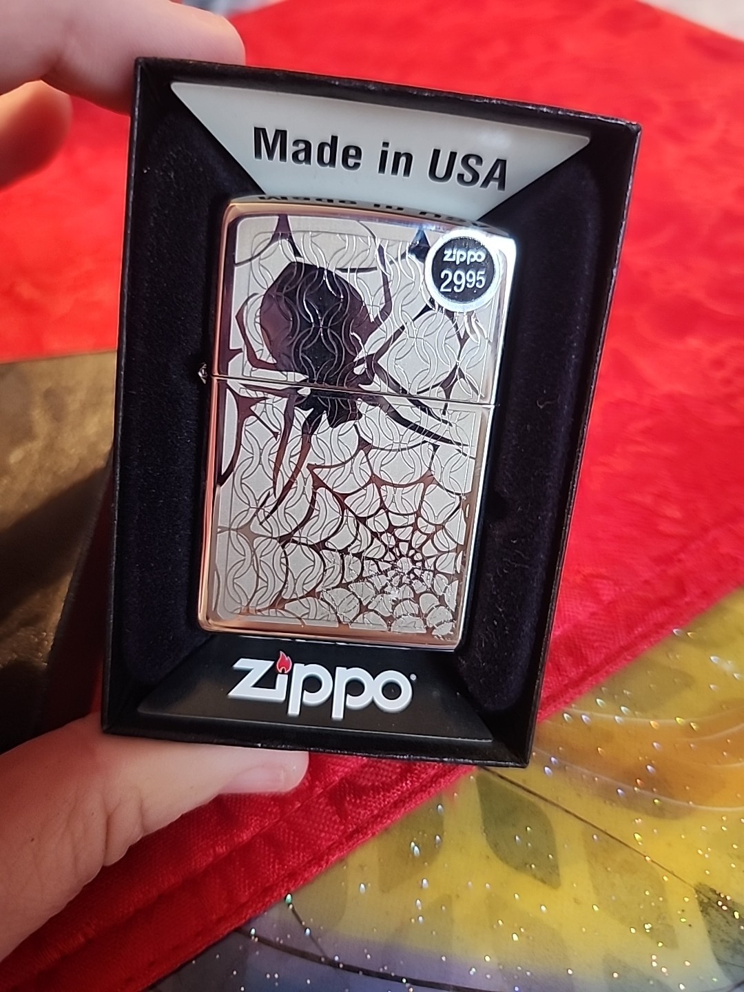 Zippo 28052 Hidden Spider High Polished Chrome