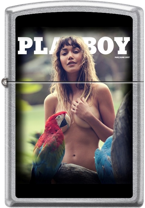 Zippo Playboy September 2015 Cover Street Chrome Windproof Lighter NEW RARE