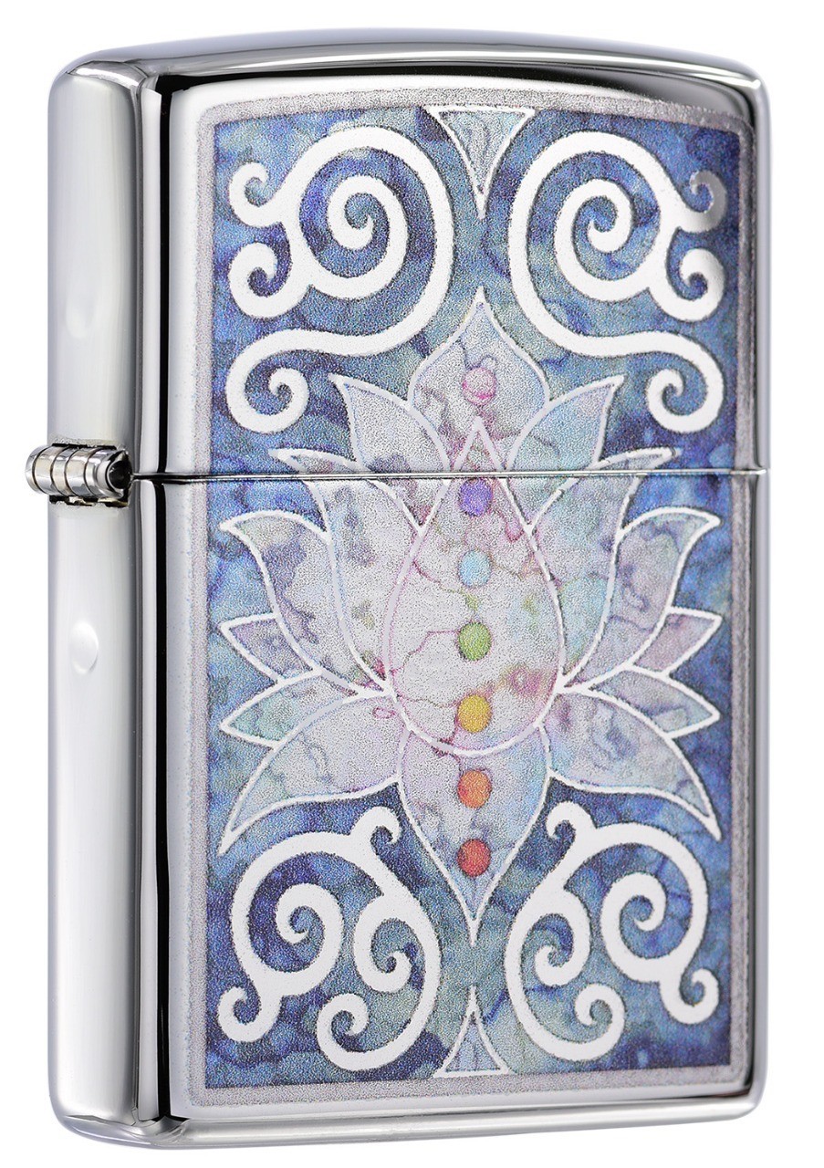 ZIPPO LIGHTER – Lotus Chakra Design | 1 Count | $32.99 | FREE SHIPPING