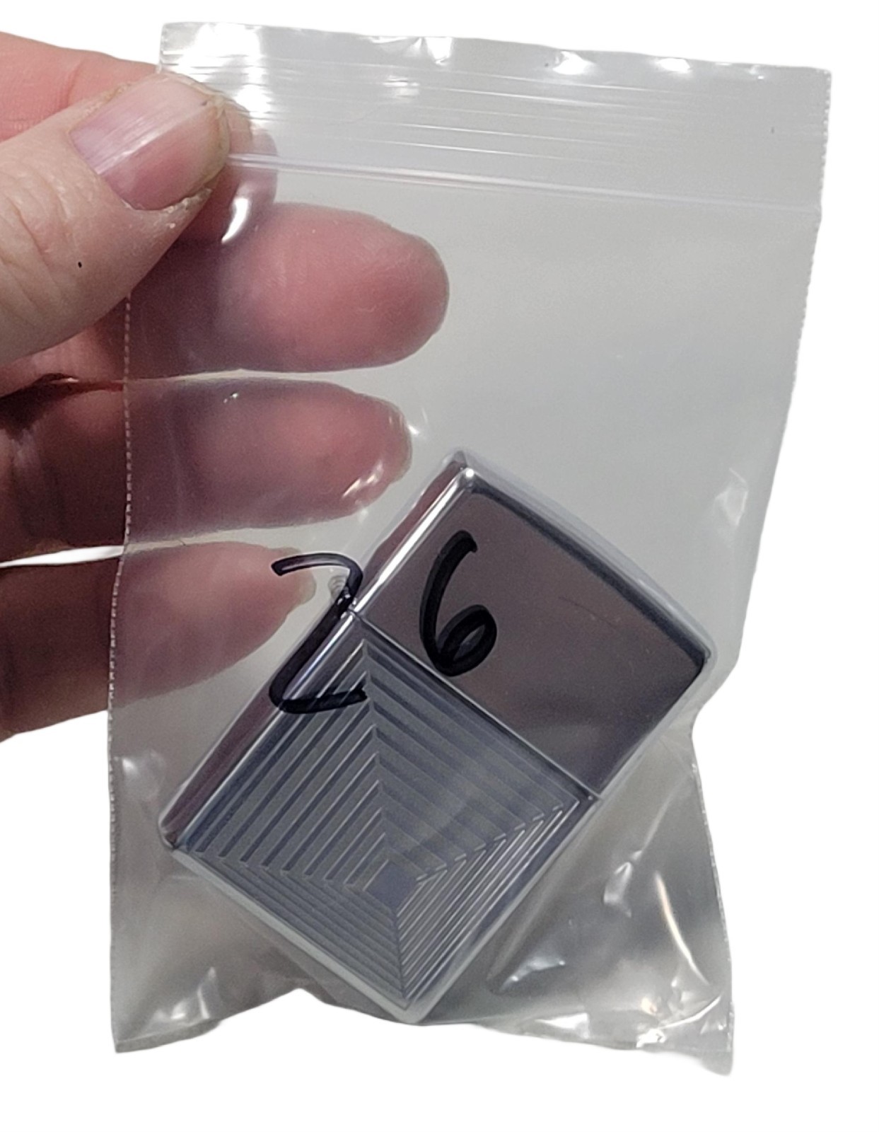 ZIPPO FROSTED ETCH Lighter ELEVATOR SHAFT 2003 Unfired New