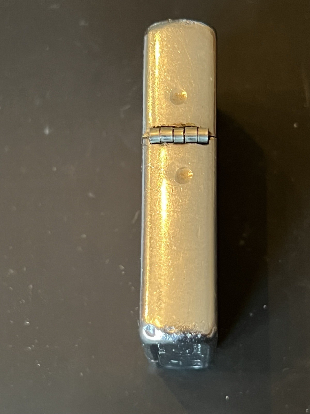 Vintage 1958 Zippo Brushed Chrome Lighter – Pat 2517191 Matching Insert