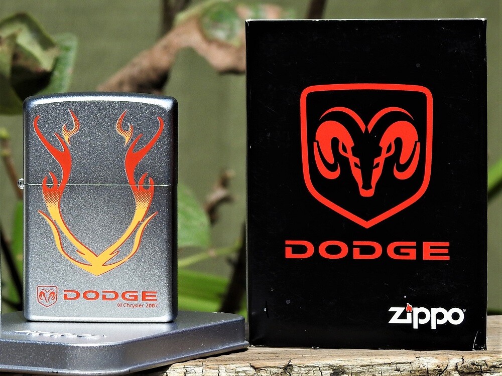 Zippo Lighter – Dodge Flames – RAM – Mopar – Hemi V-8 – Trucks – Chrysler – 1500