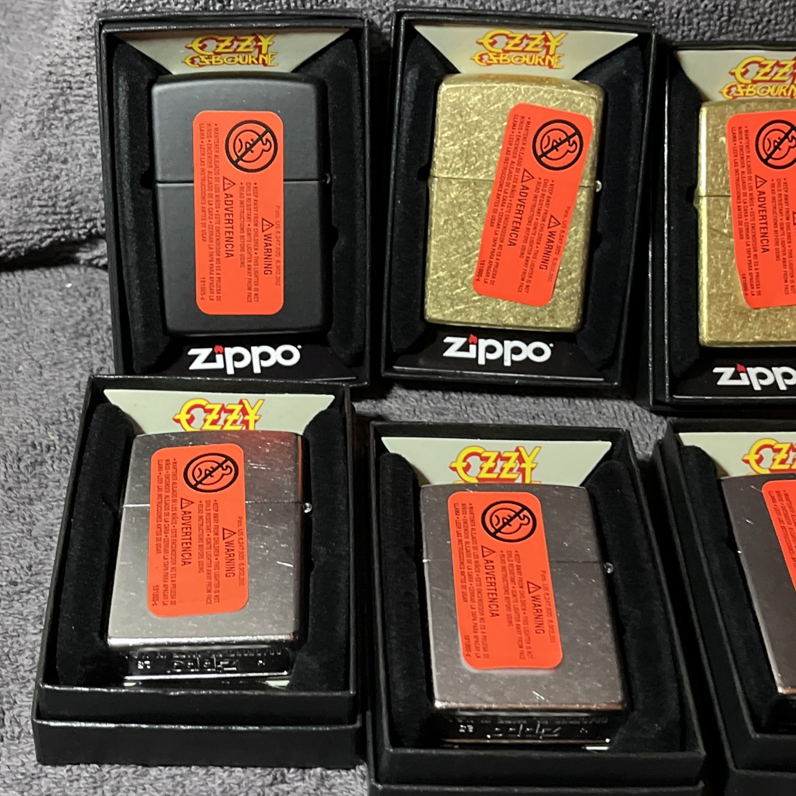 8 Ozzy Osbourne Zippo Lot lighters Brand New Classic Rock Heavy Metal 🤘 Limited