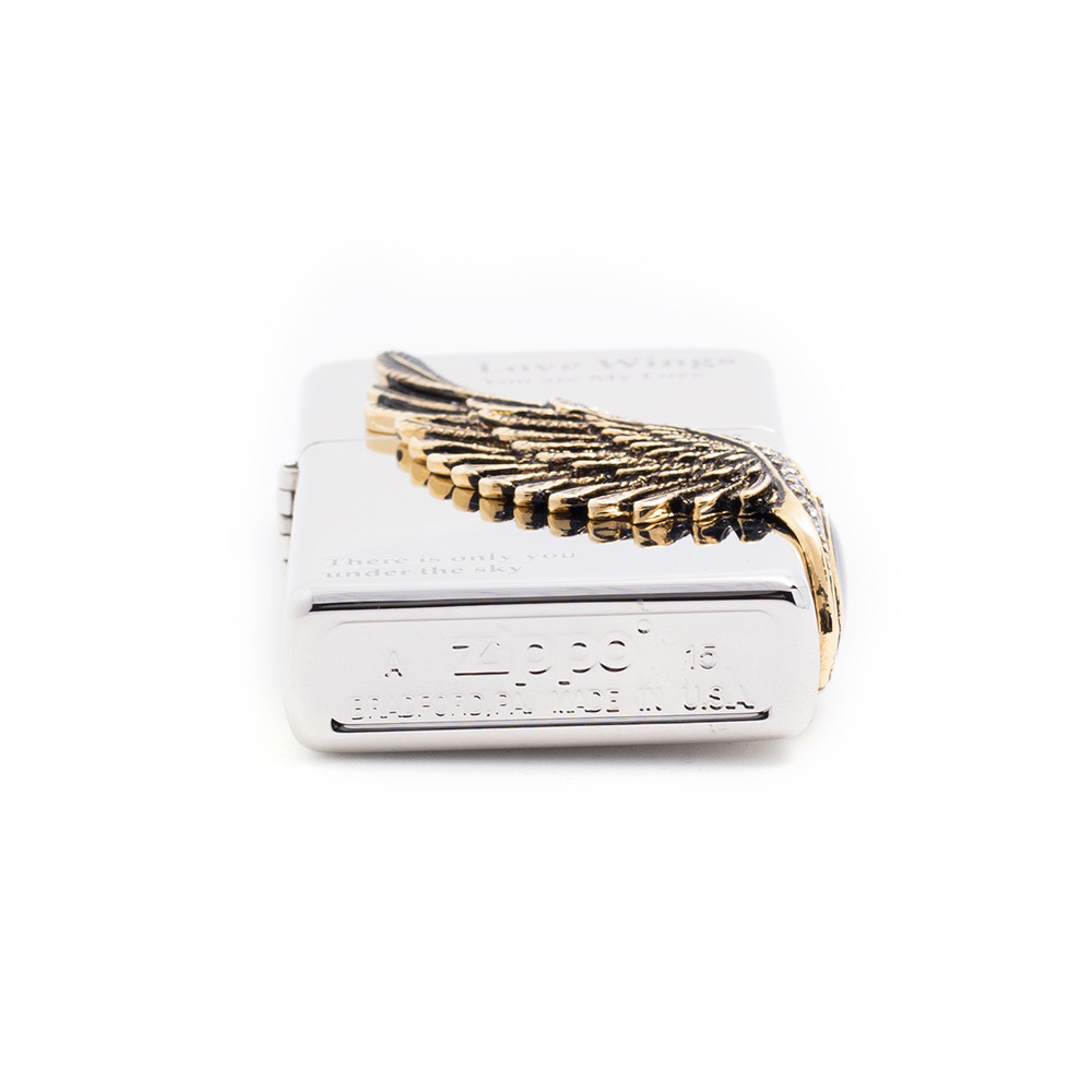 Zippo Love Wings 2 NI Lighter Genuine Org Packing 6 Flints set Free GIFT