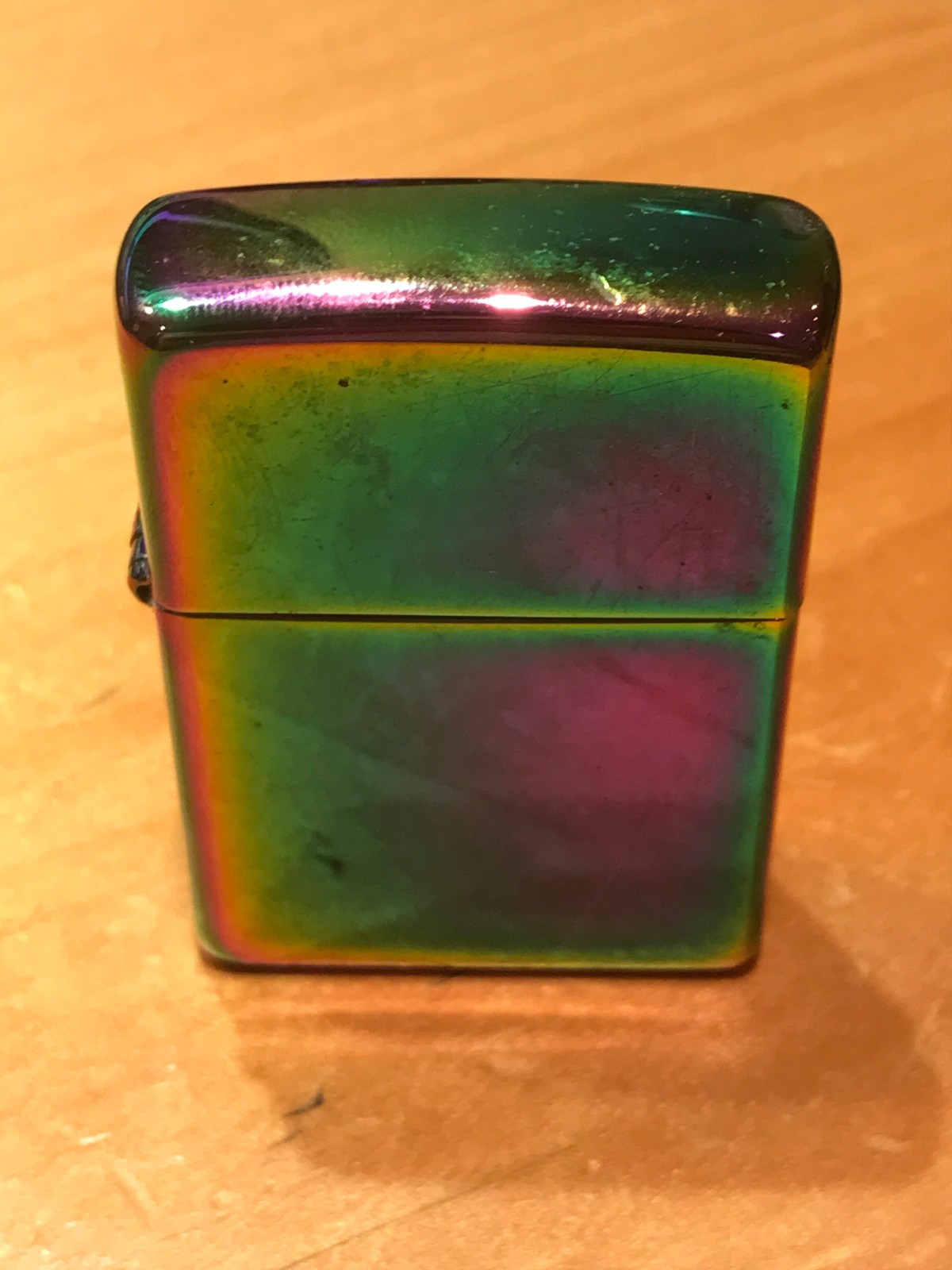 CLASSIC MULTI COLOR SPECTRUM IRIDESCENT ZIPPO LIGHTER MADE IN BRADFORD, PA USA