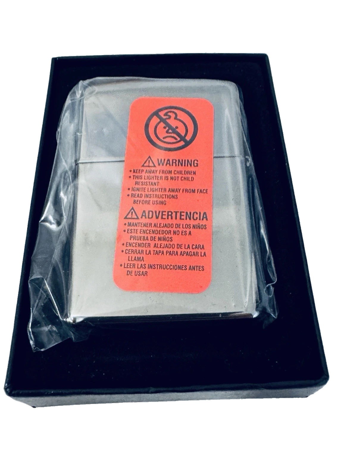 Genuine 22k Zippo 3D Gold Lighter 3D Silver Spider Web Black Ice Sealed MIB